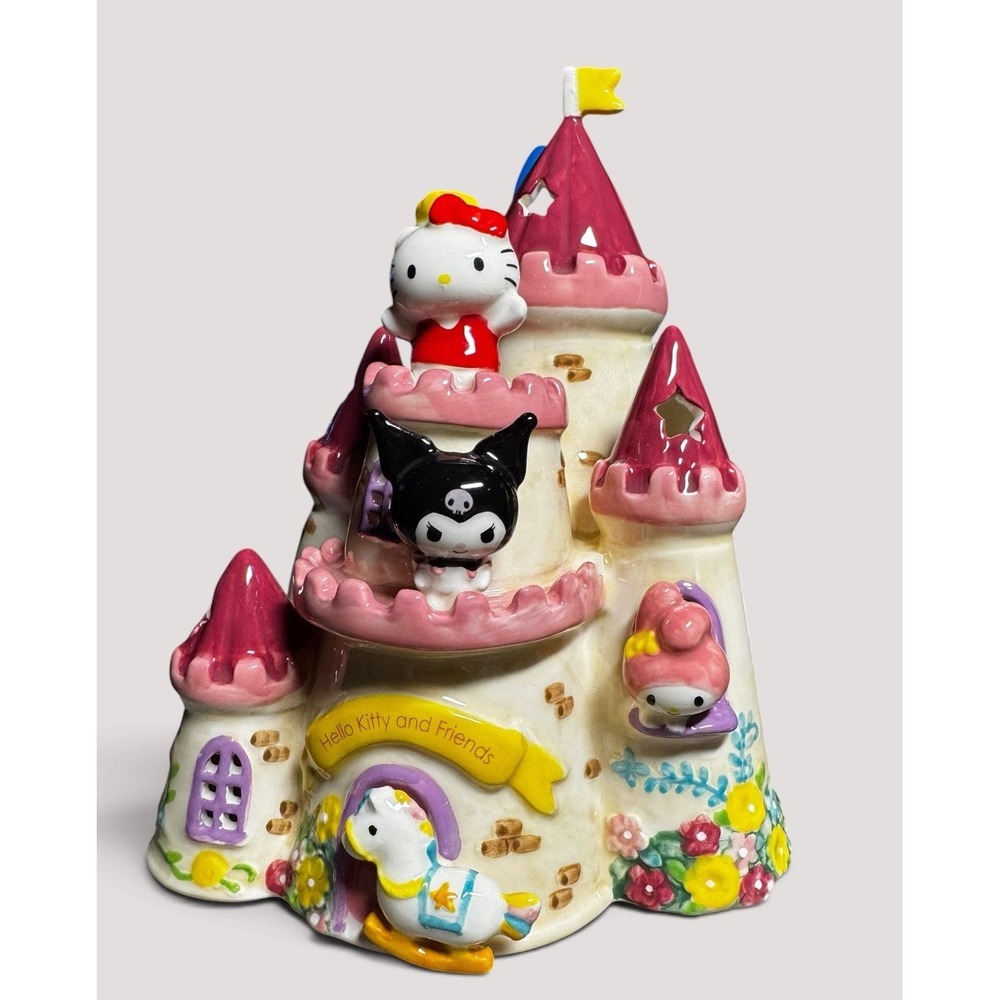 Blue Sky Clayworks Hello Kitty & Friends Castle Candle House Tealight Holder